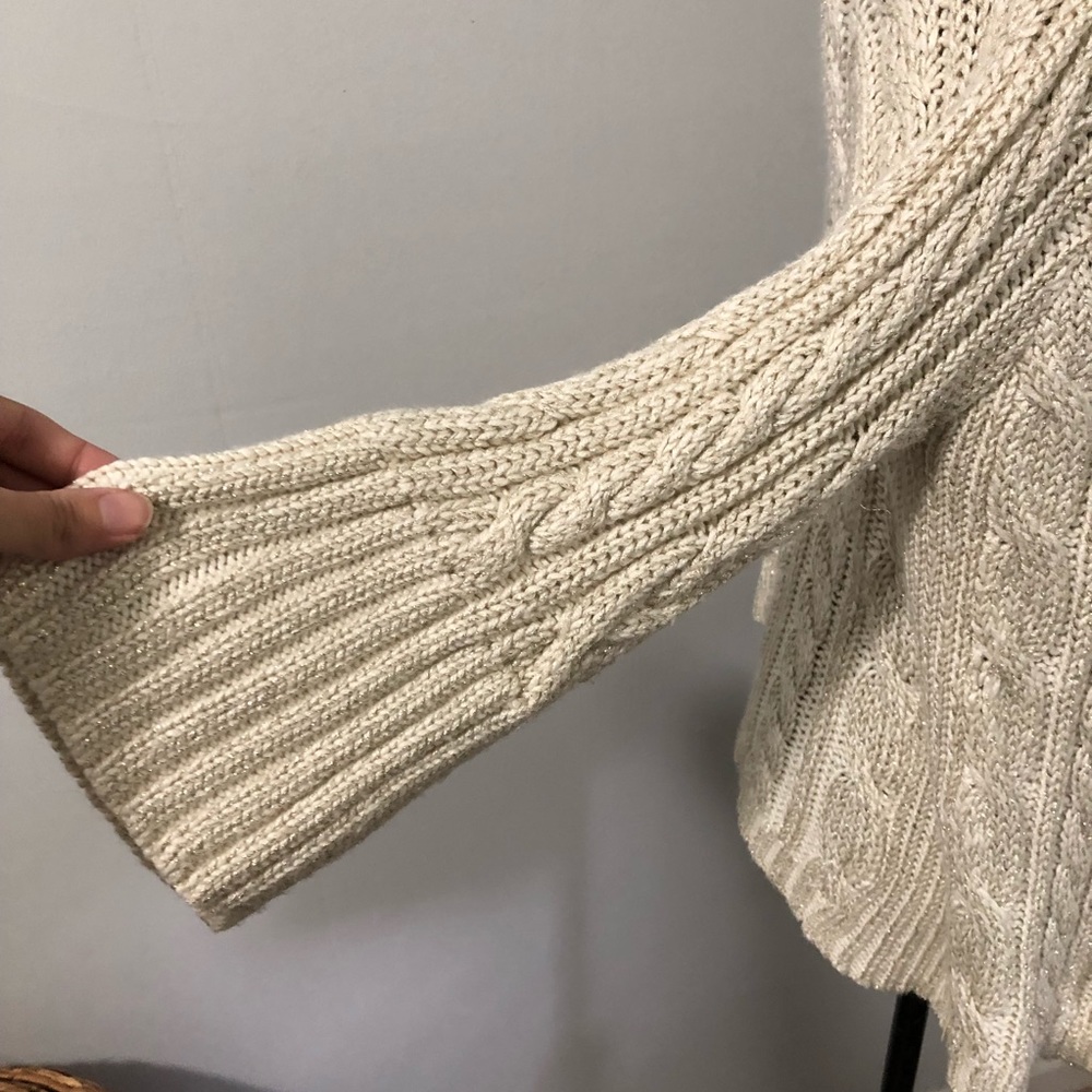 SOLD{Chico’s} Shimmer Knit Cardigan Sweater - Picture 5 of 8